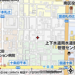 京都府京都市南区西九条豊田町9周辺の地図