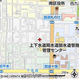 京都府京都市南区西九条豊田町7周辺の地図