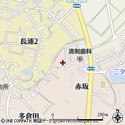 愛知県知多市日長赤坂8-1周辺の地図