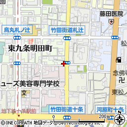 京都府京都市南区東九条西札辻町1-3周辺の地図