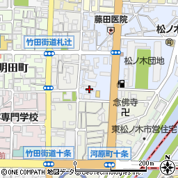 京都府京都市南区東九条東札辻町5周辺の地図