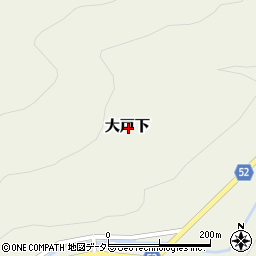 岡山県久米郡美咲町大戸下周辺の地図