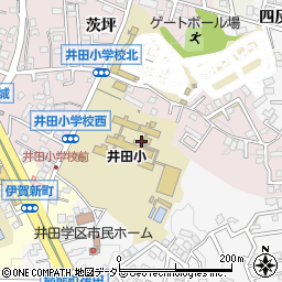 愛知県岡崎市井田町茨坪周辺の地図