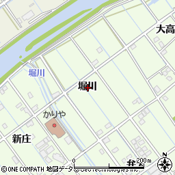 愛知県刈谷市小垣江町堀川周辺の地図