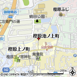 京都府京都市西京区樫原池ノ上町周辺の地図