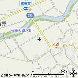 大阪府豊能郡能勢町宿野1836-1周辺の地図