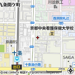 京都府京都市南区東九条松田町126周辺の地図