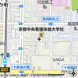 京都府京都市南区東九条松田町124周辺の地図