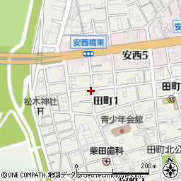 田町1丁目64☆アキッパ駐車場周辺の地図