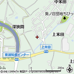 愛知県知多郡東浦町緒川上米田11-74周辺の地図