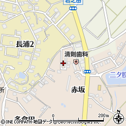 愛知県知多市日長赤坂9周辺の地図