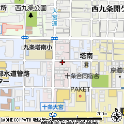 ブーブーパーク西九条御幸田町駐車場周辺の地図