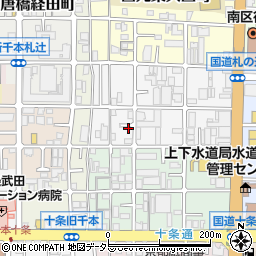 京都府京都市南区西九条豊田町18周辺の地図