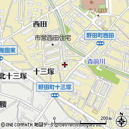 愛知県刈谷市野田町一本木10周辺の地図