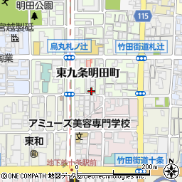 京都府京都市南区東九条明田町43周辺の地図