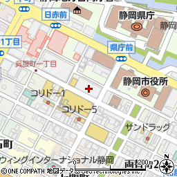 セブンイレブン静岡札の辻店周辺の地図