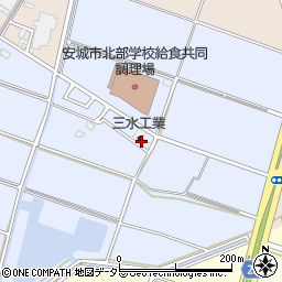 愛知県安城市新田町吉池52周辺の地図