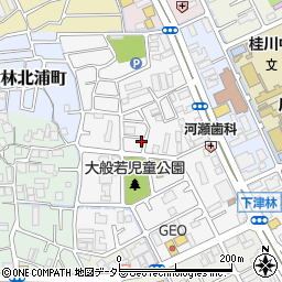 京都府京都市西京区下津林大般若町232周辺の地図