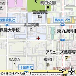 京都府京都市南区東九条西明田町10周辺の地図