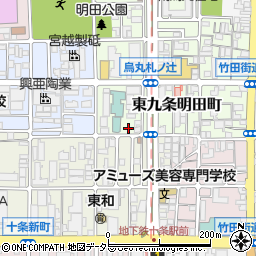 京都府京都市南区東九条明田町2周辺の地図