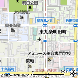 京都府京都市南区東九条明田町1周辺の地図