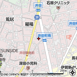 愛知県岡崎市井田町（鎌研）周辺の地図