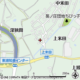 愛知県知多郡東浦町緒川上米田11-61周辺の地図