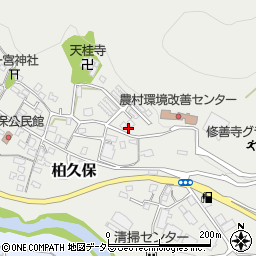 静岡県伊豆市柏久保159-10周辺の地図