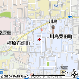 京都府京都市西京区川島粟田町周辺の地図