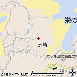 洲埼灯台周辺の地図