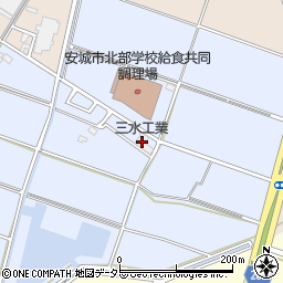 愛知県安城市新田町吉池周辺の地図