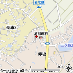 愛知県知多市日長赤坂9-3周辺の地図