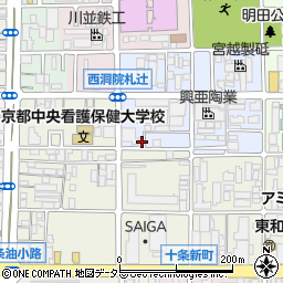 京都府京都市南区東九条西明田町64周辺の地図
