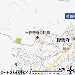 半経寺町公民館周辺の地図