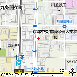京都府京都市南区東九条松田町129周辺の地図