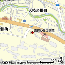 餃子の王将 洛西芸大前店周辺の地図