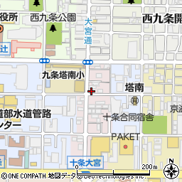 京都府京都市南区西九条御幸田町19周辺の地図