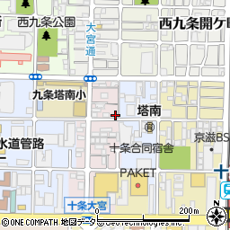 京都府京都市南区西九条御幸田町18周辺の地図