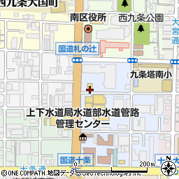 京都府京都市南区西九条菅田町周辺の地図