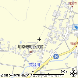兵庫県西脇市明楽寺町周辺の地図