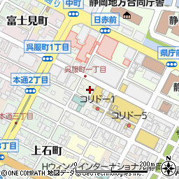 リパーク静岡呉服町１丁目駐車場周辺の地図