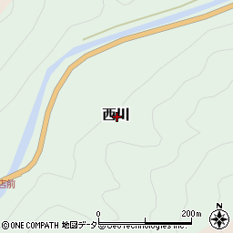 岡山県久米郡美咲町西川周辺の地図