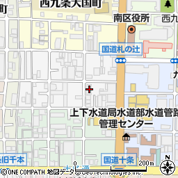 京都府京都市南区西九条豊田町21周辺の地図
