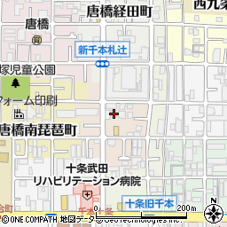 京都府京都市南区唐橋芦辺町15周辺の地図