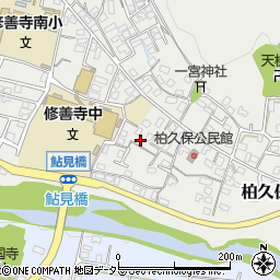 静岡県伊豆市柏久保296周辺の地図