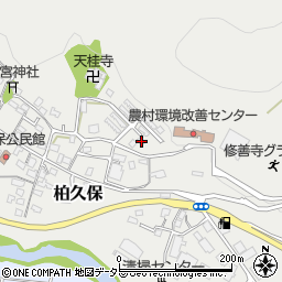 静岡県伊豆市柏久保159周辺の地図