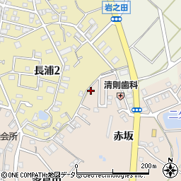 愛知県知多市日長赤坂10-2周辺の地図