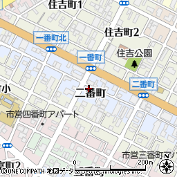 静岡県静岡市葵区二番町周辺の地図