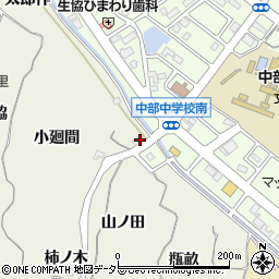 愛知県知多市新知柿ノ木周辺の地図