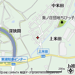 愛知県知多郡東浦町緒川上米田11-63周辺の地図